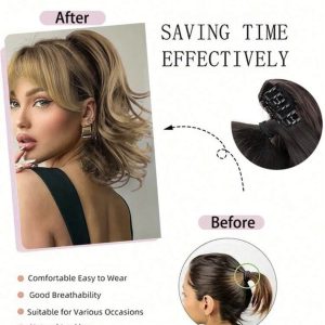 12” Curly Clip-On Ponytail Extension